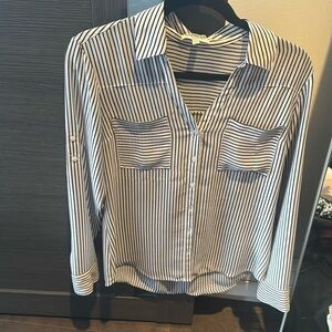 Express Striped Work Blouse